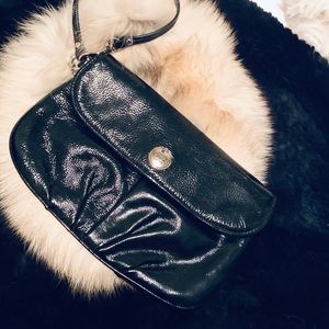 Authentic Coach Patent Leather Wristlet / Clutch